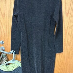 Elegant Black Long Sleeve Dress